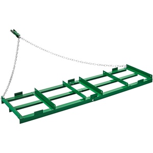 image:imageVEVOR Drag Harrow 4 ft Heavy Duty Tow Behind Drag Harrow with Adjustable Bars amp 72 in Chain Driveway Grader Landscape Rake for ATV UTV Tractor Mower Tow Behind Yard Lawn Leveling Tool6 FT Green