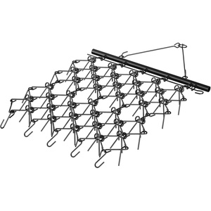 image:imageVEVOR Drag Harrow 4 x 5 ft Chain Harrow  Made from Q235 Steel UTV Tractor Attachments for Landscape Leveling or Sod Prepping Durable Harrow Rake for Gravel Driveway Farm Field Garden Black4x56