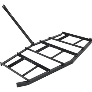 image:imageVEVOR Drag Harrow 66 Width Tow Behind Drag Harrow Q235 Steel Driveway Grader with Adjustable Bars amp Pin Hitch Support up to 50 lbs Tractor Driveway Harrow for ATVs UTVs Garden Lawn Tractors84 in