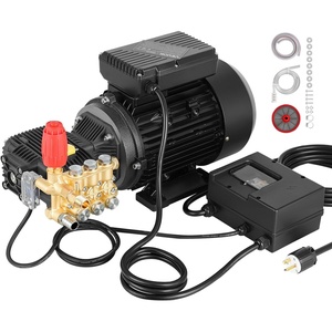 image:imageVEVOR Electric Pressure Washer Pump Kit 1950 PSI 32 GPM Triplex Power Washer Pump with 5 HP Motor 240 V Adjustable Water Pressure for Washing Cars Gardens Exterior Walls Machinery Equipment