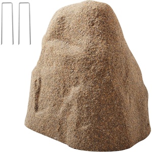 image:imageVEVOR Faux Rock Cover Outdoor Fake Rock Well Pump Cover Realistic Natural Texture Lightweight amp WeatherResistant Polyresin Artificial Boulder for Landscaping Garden Yard Dcor Brown Small SizeIrregular conesmall sizesandy yellow