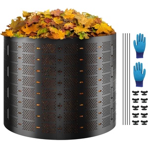 image:imageVEVOR Garden Compost Bin 80 Gallon BPA Free Composter Large Capacity Outdoor Composting Bin with Top Lid and Bottom Door Easy Assembling Lightweight Fast Creation of Fertile Soil220 Gallon
