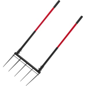 image:imageVEVOR Garden Fork 5Tine Gardening Pitchfork with Metal Handle 41 in Heavy Duty Digging Fork with Y Grip Forged Steel Spading Fork for Hay Potato Composting Transplanting Aeration5TineU