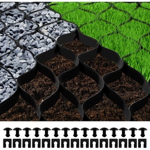 image:imageVEVOR Ground Grid 27 ft x 4 ft 1885 lbs per Sq Ft Load Geo Grid 2 Depth Permeable Stabilization System for DIY Patio Walkway Shed Base Light Vehicle Driveway Parking Lot Grass and Gravel27ft x 4ft