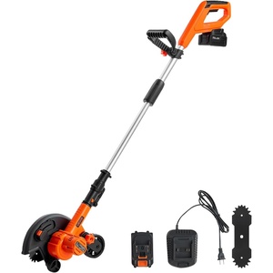 image:imageVEVOR Lawn Edger 88 inch Blade 20V Battery Powered Cordless Edger Lawn Tool with 3Position Blade Depth 4000 mAh Battery and Charger Included for Lawns Driveways Yards and Sidewalk Edges88 inches