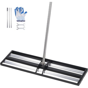 image:imageVEVOR Lawn Leveling Rake 36x10 Level Lawn Tool HeavyDuty Lawn Leveler with 78 Steel Extended Handle Yard Leveling Rake Suit for Garden Golf Lawn Farm104884in with Roller