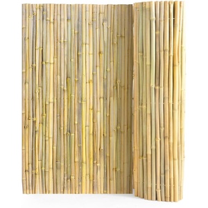 image:imageVEVOR Natural Rolled Bamboo Fence EcoFriendly Privacy Screen  6 ft H x 8 ft L x 075 in D Decorative for Garden Backyard Balcony Patio Pool SideRolled Fence