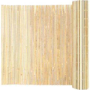image:imageVEVOR Natural Rolled Bamboo Fence EcoFriendly Privacy Screen  6 ft H x 8 ft L x 075 in D Decorative for Garden Backyard Balcony Patio Pool SideSlat Fence