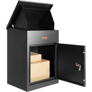 image:imageVEVOR Package Delivery Boxes for Outside Extra Large Mailbox with Coded Lock Galvanized Steel Wall Mounted Mailboxes 173x138x228 AntiTheft Baffle IPX3 Waterproof for Porch Curbside138D x 173W x 228H