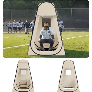 image:imageVEVOR Pop up Sports Tent 8 Sizes Optional Clear Bubble Tent for 16 Person Waterproof Outdoor Pod with Floor Mat amp Top Cover Garden Igloo Dome Tents Camping Shelter for Sports WatchingBeige  Clear