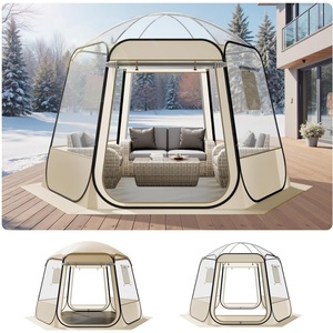 image:imageVEVOR Pop up Sports Tent 8 Sizes Optional Clear Bubble Tent for 16 Person Waterproof Outdoor Pod with Floor Mat amp Top Cover Garden Igloo Dome Tents Camping Shelter for Sports WatchingClear