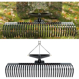 image:imageVEVOR PullBehind Thatch Remover 60 Width 3Point Dethatcher Equipped with 32 Durable Steel Prongs TractorCompatible 3Point Hitch Garden Rake Ideal for Soil Preparation and Grass Maintenance60 Tow Dethatcher with 3point Attachments