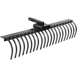 image:imageVEVOR PullBehind Thatch Remover 60 Width 3Point Dethatcher Equipped with 32 Durable Steel Prongs TractorCompatible 3Point Hitch Garden Rake Ideal for Soil Preparation and Grass Maintenance60 Rake without 3Point Attachments