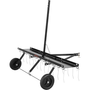 image:imageVEVOR PullBehind Thatch Remover 60 Width 3Point Dethatcher Equipped with 32 Durable Steel Prongs TractorCompatible 3Point Hitch Garden Rake Ideal for Soil Preparation and Grass Maintenance48 ATV Rake
