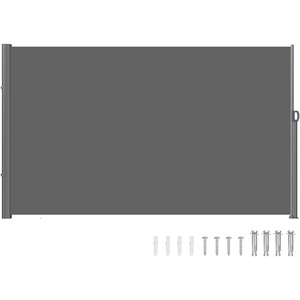 image:imageVEVOR Retractable Side Awning UV 50 118 x 71 Retractable Patio Screen Waterproof 280 g Thicken Folding Room Divider Wind Screen for Privacy Garden Outdoor Patio and Terrace BlackGray