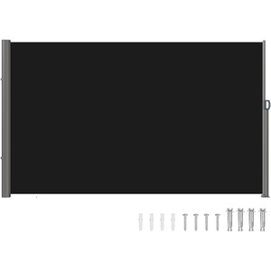 image:imageVEVOR Retractable Side Awning UV 50 118 x 71 Retractable Patio Screen Waterproof 280 g Thicken Folding Room Divider Wind Screen for Privacy Garden Outdoor Patio and Terrace BlackBlack