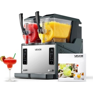 image:imageVEVOR Slushie Machine 4L135oz x 2 Tank Slushy Machine for Home No Ice Needed Frozen Drink Maker Margarita Maker with SelfCleaning for Frozen Margaritas Frapps Milkshake amp More4Lx2
