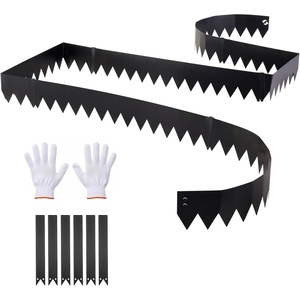 image:imageVEVOR Steel Landscape Edging 6 Packs 40 x 8 in RustResistant Metal Landscape Edging Bendable Garden Edging Border Heavy Duty Lawn Edging EasytoInstall Flower Bed Yard Pathway Divider Black40 L x 6 H 6 Pack