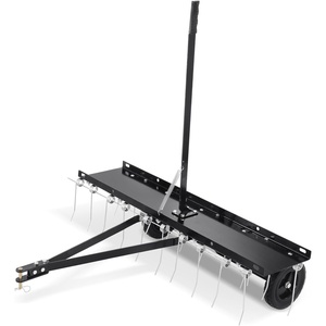 image:imageVEVOR Tow Behind Dethatcher 40inch Tow Dethatcher with 20 Spring Steel Tines Lawn Dethatcher Rake for ATV or Mower Tow Behind Lawn Rake with Lift Handle for Garden Farm Grass40Tow Dethatcher