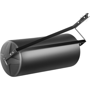 image:imageVEVOR Tow Behind Lawn Roller 400lbs SandWater Filled Yard Roller LLDPE Drum and Steel Frame Sod Roller with EasyTurn Plug Tow Behind a Tractor or ATV for Lawn Garden Farm Park Black
