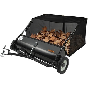 image:imageVEVOR Tow Behind Lawn Sweeper 44 in Pull Behind Lawn Sweeper 25 cu ft Large Capacity Leaf amp Grass Collector Heavy Duty Garden Sweeper with Adjustable Sweeping Height for Yard Lawn Farm50 Inch