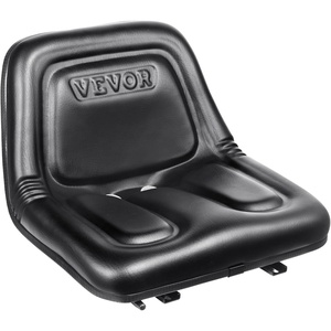 image:imageVEVOR Universal Tracor Seat Lawn Mower Seat with Micro Switch and Drainage Holes 63118 inch Extended Slot Tractor Seat for Tractor Loader ExcavatorOne piece style
