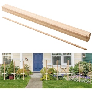 image:imageVEVOR Wooden Garden Stakes 25 Pcs 48x05x069 in Survey Grading Stakes Garden Ground Stake with Sharp Point Fir Wood Plant Support Stake Sign Posts for Silt Fence Backyard Boundaries Baselines069 x 05 x 48in25pcs