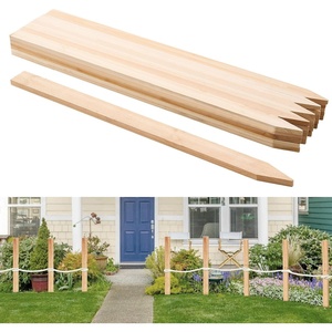 image:imageVEVOR Wooden Garden Stakes 25 Pcs 48x05x069 in Survey Grading Stakes Garden Ground Stake with Sharp Point Fir Wood Plant Support Stake Sign Posts for Silt Fence Backyard Boundaries Baselines05 x 15 x 36in25pcs