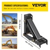 image:image18 inch Backhoe Excavator Thumb Attachments Weld On Adjustable Boom Tractor Excavator 12Inch Teeth Thick Steel Plate Assembly 12MM BoltOn Design18inch