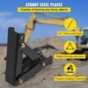 image:image18 inch Backhoe Excavator Thumb Attachments Weld On Adjustable Boom Tractor Excavator 12Inch Teeth Thick Steel Plate Assembly 12MM BoltOn Design18inch