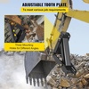 image:image18 inch Backhoe Excavator Thumb Attachments Weld On Adjustable Boom Tractor Excavator 12Inch Teeth Thick Steel Plate Assembly 12MM BoltOn Design18inch