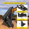 image:image18 inch Backhoe Excavator Thumb Attachments Weld On Adjustable Boom Tractor Excavator 12Inch Teeth Thick Steel Plate Assembly 12MM BoltOn Design18inch