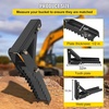 image:image18 inch Backhoe Excavator Thumb Attachments Weld On Adjustable Boom Tractor Excavator 12Inch Teeth Thick Steel Plate Assembly 12MM BoltOn Design32inch