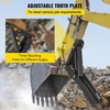 image:image18 inch Backhoe Excavator Thumb Attachments Weld On Adjustable Boom Tractor Excavator 12Inch Teeth Thick Steel Plate Assembly 12MM BoltOn Design32inch