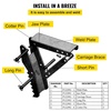 image:image18 inch Backhoe Excavator Thumb Attachments Weld On Adjustable Boom Tractor Excavator 12Inch Teeth Thick Steel Plate Assembly 12MM BoltOn Design32inch