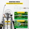 image:imageHappybuy 3 Gallon Stainless Steel Sprayer 20 Wand amp 3FT Reinforced Hose Hand Pump Sprayer with Pressure Gauge Safety Valve amp Adjustable Nozzle Weed Sprayers for Lawn Gardening amp Sanitizing15 Gallon