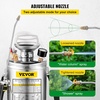 image:imageHappybuy 3 Gallon Stainless Steel Sprayer 20 Wand amp 3FT Reinforced Hose Hand Pump Sprayer with Pressure Gauge Safety Valve amp Adjustable Nozzle Weed Sprayers for Lawn Gardening amp Sanitizing1 Gallon