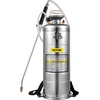image:imageHappybuy 3 Gallon Stainless Steel Sprayer 20 Wand amp 3FT Reinforced Hose Hand Pump Sprayer with Pressure Gauge Safety Valve amp Adjustable Nozzle Weed Sprayers for Lawn Gardening amp Sanitizing35 Gallon