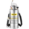 image:imageHappybuy 3 Gallon Stainless Steel Sprayer 20 Wand amp 3FT Reinforced Hose Hand Pump Sprayer with Pressure Gauge Safety Valve amp Adjustable Nozzle Weed Sprayers for Lawn Gardening amp Sanitizing2 Gallon