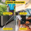 image:imageHappybuy 3 Gallon Stainless Steel Sprayer 20 Wand amp 3FT Reinforced Hose Hand Pump Sprayer with Pressure Gauge Safety Valve amp Adjustable Nozzle Weed Sprayers for Lawn Gardening amp Sanitizing15 Gallon