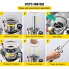 image:imageHappybuy 3 Gallon Stainless Steel Sprayer 20 Wand amp 3FT Reinforced Hose Hand Pump Sprayer with Pressure Gauge Safety Valve amp Adjustable Nozzle Weed Sprayers for Lawn Gardening amp Sanitizing2 Gallon