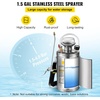 image:imageHappybuy 3 Gallon Stainless Steel Sprayer 20 Wand amp 3FT Reinforced Hose Hand Pump Sprayer with Pressure Gauge Safety Valve amp Adjustable Nozzle Weed Sprayers for Lawn Gardening amp Sanitizing15 Gallon