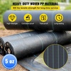image:imageHappybuy Driveway Fabric 13x108ft Commercial Grade Landscape Fabric Garden Weed Barrier Fabric Heavy Duty Geotextile Fabric Underlayment Gravel Ground Cover Drainage Fabric Weed Control Blocker13FTx108FT5OZ