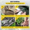 image:imageHappybuy Driveway Fabric 13x108ft Commercial Grade Landscape Fabric Garden Weed Barrier Fabric Heavy Duty Geotextile Fabric Underlayment Gravel Ground Cover Drainage Fabric Weed Control Blocker6FTx300FT3OZ