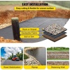 image:imageHappybuy Driveway Fabric 13x108ft Commercial Grade Landscape Fabric Garden Weed Barrier Fabric Heavy Duty Geotextile Fabric Underlayment Gravel Ground Cover Drainage Fabric Weed Control Blocker13FTx108FT5OZ