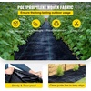image:imageHappybuy Driveway Fabric 13x108ft Commercial Grade Landscape Fabric Garden Weed Barrier Fabric Heavy Duty Geotextile Fabric Underlayment Gravel Ground Cover Drainage Fabric Weed Control Blocker4FTx250FT5OZ