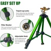 image:imageLIULO TOOL Impact Sprinkler on Tripod Base Tripod Sprinklers with Head 360 Degree Large Area Irrigation with Extension Legs Flip Locks Heavy Duty 34 Connector for Lawn Yard Garden6 Pack