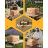 image:imageVEVOR 10 Frame Bee Hive Beeswax Coated Fir Wood Bee Hives Starter Kit Bee Boxes Langstroth Beehive Kit Transparent Acrylic Windows with Foundations for Beginners Pro BeekeepersDeep Box x 2 Medium Box x 2