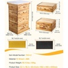 image:imageVEVOR 10 Frame Bee Hive Beeswax Coated Fir Wood Bee Hives Starter Kit Bee Boxes Langstroth Beehive Kit Transparent Acrylic Windows with Foundations for Beginners Pro BeekeepersDeep Box x 2 Medium Box x 2