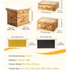 image:imageVEVOR 10 Frame Bee Hive Beeswax Coated Fir Wood Bee Hives Starter Kit Bee Boxes Langstroth Beehive Kit Transparent Acrylic Windows with Foundations for Beginners Pro BeekeepersDeep Box x 1 Medium Box x 1